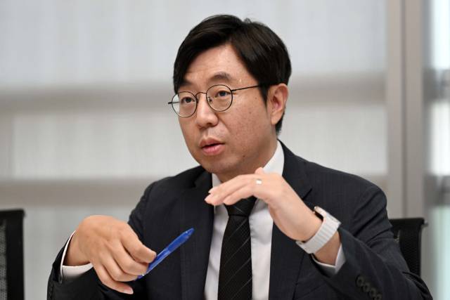 유진환 삼성자산운용 글로벌상품전략담당(상무)이 1일 서울 서초구 삼성자산운용 사옥에서 서울경제신문과 인터뷰를 하고 있다. 조태형 기자