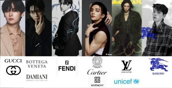 스트레이 키즈 멤버들은 명품 브랜드 앰배서더로 활동 중이다. 사진=X 캡처