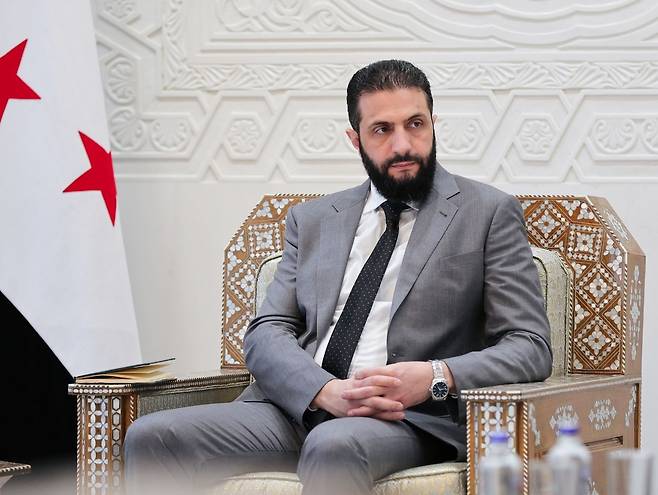 아메드 알샤라 시리아 임시대통령 [시리아 대통령실 제공. 재판매 및 DB 금지]