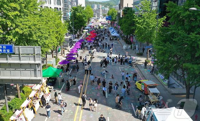 광주 금남로 차 없는 거리의 모습. (동구 제공. 재판매 및 DB 금지)