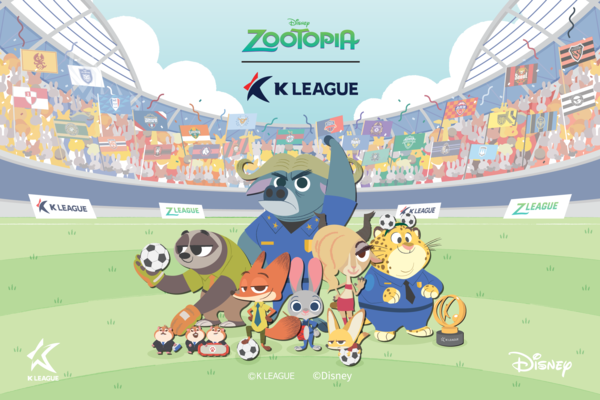 협업을 진행하는 K리그와 디즈니코리아. 사진┃한국프로축구연맹