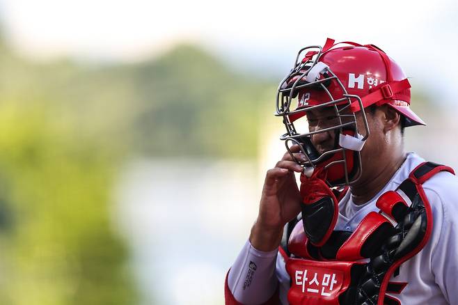 KIA 타이거즈 포수 김태군의 부상 정도에 관심이 쏠리고 있다. 사진제공=KIA 타이거즈