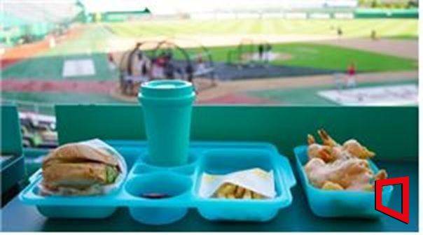 2025 프로야구 시즌에 SSG랜더스필드 31개 식음매장에서 다회용기를 활용하고 있다. 인천시 제공