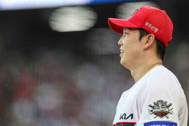 1일 광주 SSG전에 선발 등판한 오른손 투수 김건국. KIA 제공