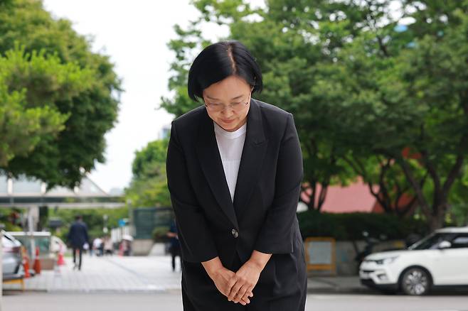 Han Sung-sook, SMEs and startups minister nominee. Yonhap