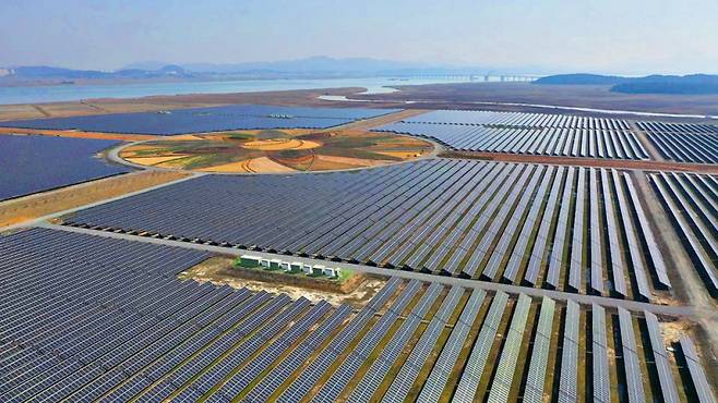 RE100 솔라시도 기업도시 재생에너지산업단지. /전남도