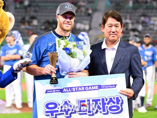 삼성 라이온즈 시절 데이비드 맥키넌./마이데일리