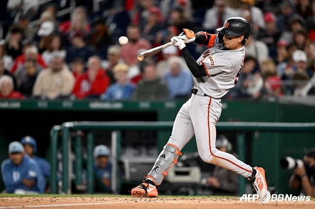 이정후의 타격 장면. /AFPBBNews=뉴스1