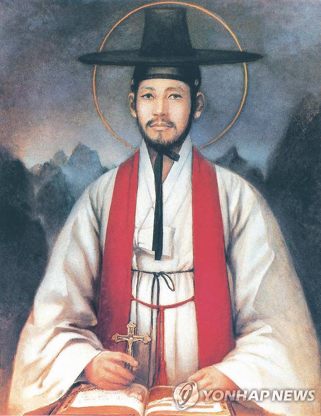 김대건 신부 성화 [문학진 서울대 명예교수 作. 1983]