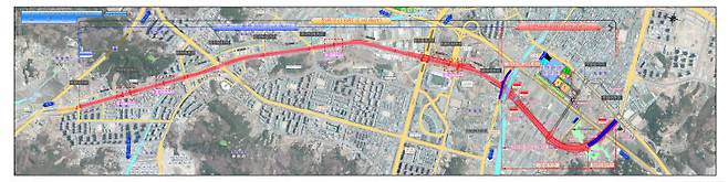 유성구 외삼네거리와 유성복합터미널을 연결하는 6.6㎞ BRT(간선급행버스) 도로. 제공은 대전시