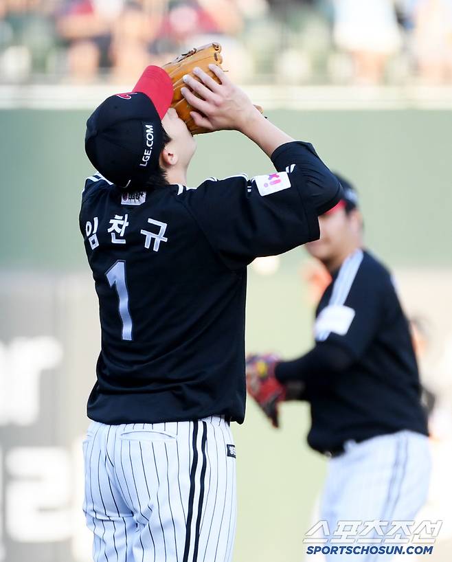 2일 부산 사직구장에서 열린 롯데 자이언츠와 LG 트윈스의 경기. LG 임찬규가 숨을 고르고 있다. 부산=박재만 기자 pjm@sportschosun.com/2025.07.02/