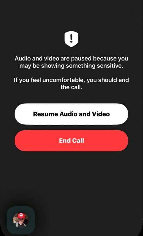 iOS 26 베타 버전에 페이스타임 도중 노출 감지하면 통화를 종료하는 기능이 추가됐다. (출처=아이디바이스헬프 엑스 @iDeviceHelpus)