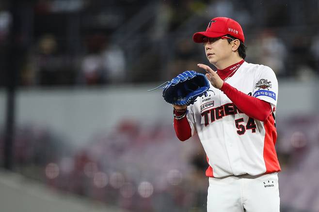 3일 광주 SSG전에 선발 등판해 6이닝을 책임진 에이스 양현종. KIA 제공