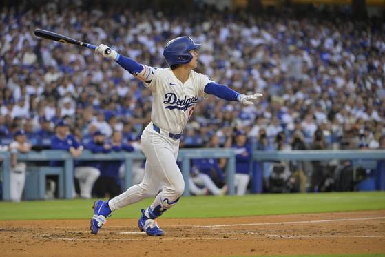 LA 다저스의 김혜성은 시카고 화이트삭스전에 멀티 출루로 팀 승리에 힘을 보탰다. 로이터=연합뉴스