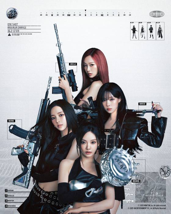 A promotional image for girl group aespa's collaboration with global battle royale game “PUBG: Battlegrounds” [SM ENTERTAINMENT]