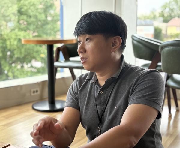 ▲ 2일 미디어오늘과 인터뷰하는 김영민 전국언론노동조합 G1방송지부장. 사진=윤유경 기자.