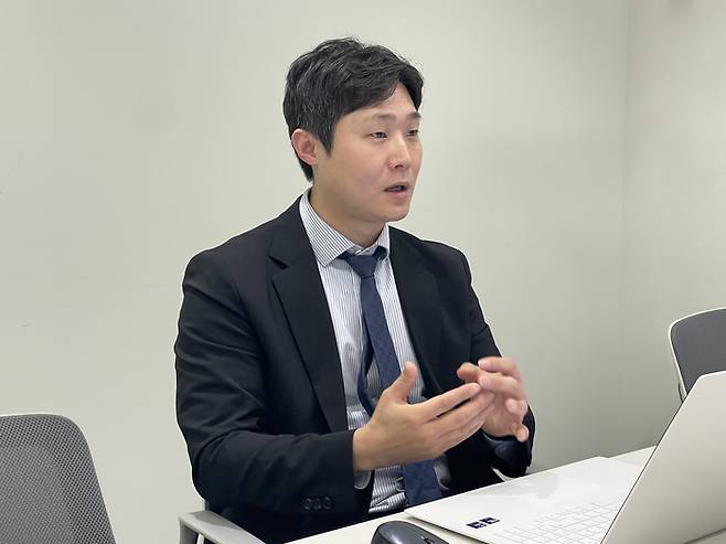 빈준길 뉴로핏 공동대표가 매일경제와 인터뷰하고 있다. [뉴로핏]