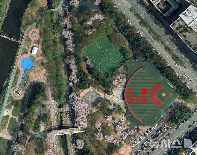 [성남=뉴시스] 황새울공원내 리틀야구장 부지 (사진=성남시 제공) 2025.02.19.photo@newsis.com