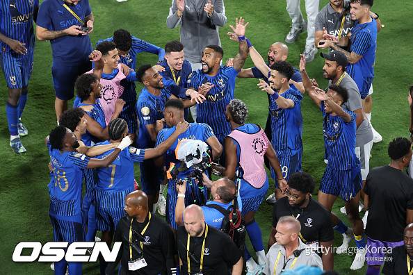[사진] 알힐랄 선수단 ⓒGettyimages(무단전재 및 재배포 금지)