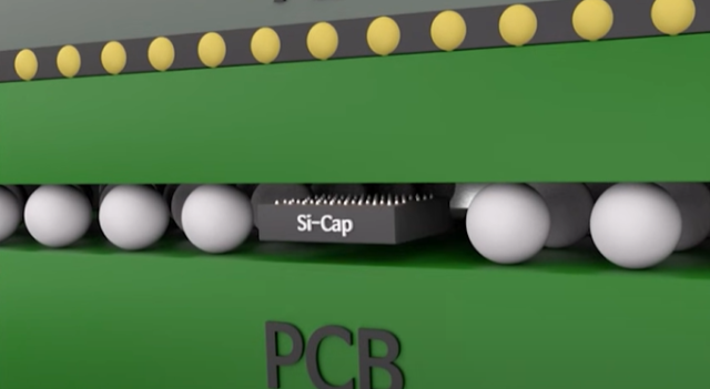 삼성전기의 실리콘 커패시터 이미지. 사진제공=삼성전기 유튜브