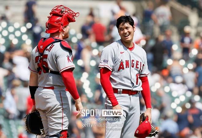 ▲ 오타니 쇼헤이는 LA 에인절스 시절이던 2023년 7월 28일 디트로이트 타이거스와의 더블헤더 1차전에서 완봉승을 거뒀다.