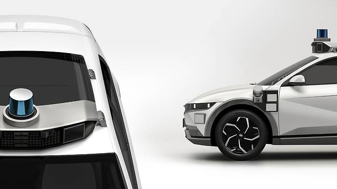 라이다를 장착한 자율주행차 사진 출처 : 현대자동차그룹 저널 홈페이지 캡처