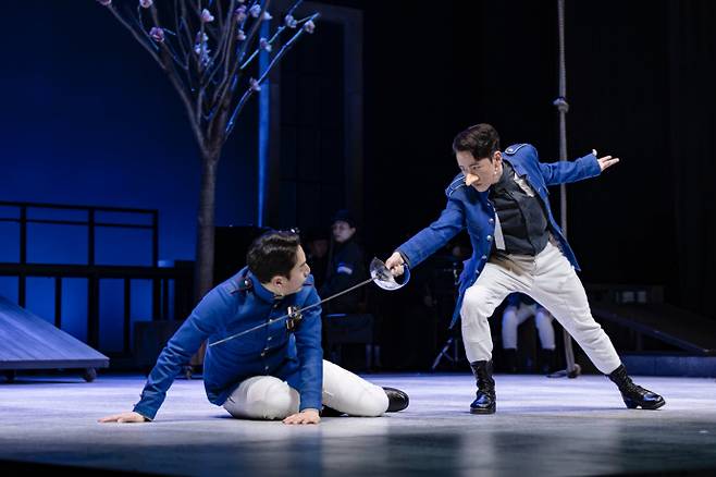 낭만활극 '록산느를 위한 발라드' 공연 모습. 사진=평택시문화재단