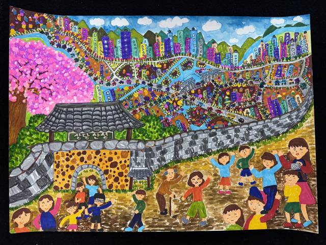 ▲ 대상작 금천초 강로이 '상당산성'.