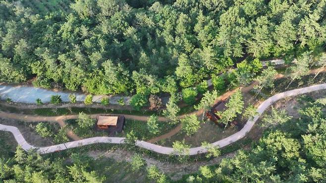 완도군은 환경부가 주관한 '고금 덕암산 생태공원' 조성 사업을 당초 계획보다 1년 앞당겨 완료했다. 완도군 제공