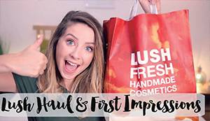 러쉬 제품을 홍보 중인 조이 서그(조엘라). /유튜브