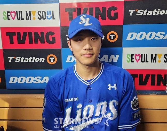 3일 경기를 마치고 취재진과 만난 이재현. /사진=박수진 기자