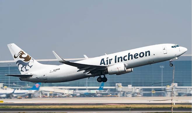 이륙하는 에어인천 화물기 [에어인천 제공. 재판매 및 DB 금지]