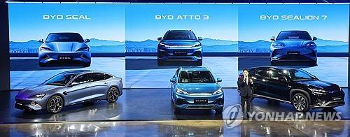중국 BYD 전기차 브랜드 3종 출시 [연합뉴스 자료사진. 재판매 및 DB 금지]