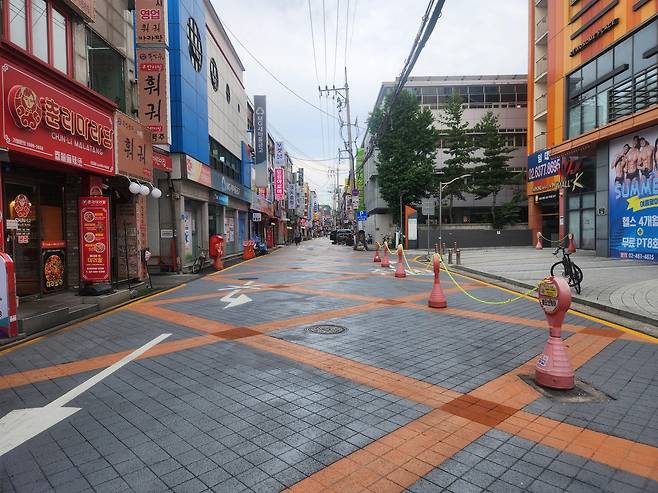 양꼬치거리에 보행자 우선도로 지정 [광진구 제공. 재판매 및 DB 금지]