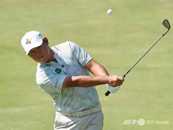 2025년 미국프로골프(PGA) 투어 존디어 클래식에 출전한 김시우 프로가 2라운드에서 경기하는 모습이다.사진제공=ⓒAFPBBNews = News1