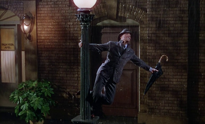 영화 <사랑은 비를 타고>의 주인공, 돈 록우드를 연기한 진 켈리