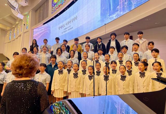 사랑의교회의 캔송키즈. 사랑의교회 제공