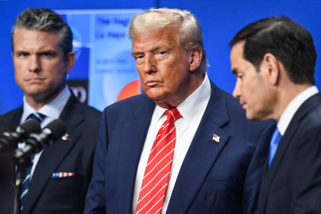 도널드 트럼프 미국 대통령이 2025년 6월 25일 네덜란드 헤이그에서 열린 나토 정상회의 참석했다. AFP연합뉴스