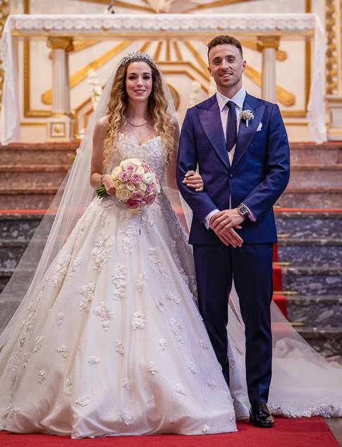 지오구 조타(오른쪽)와 카르도소의 결혼식 사진. /사진=지오구 조타 SNS