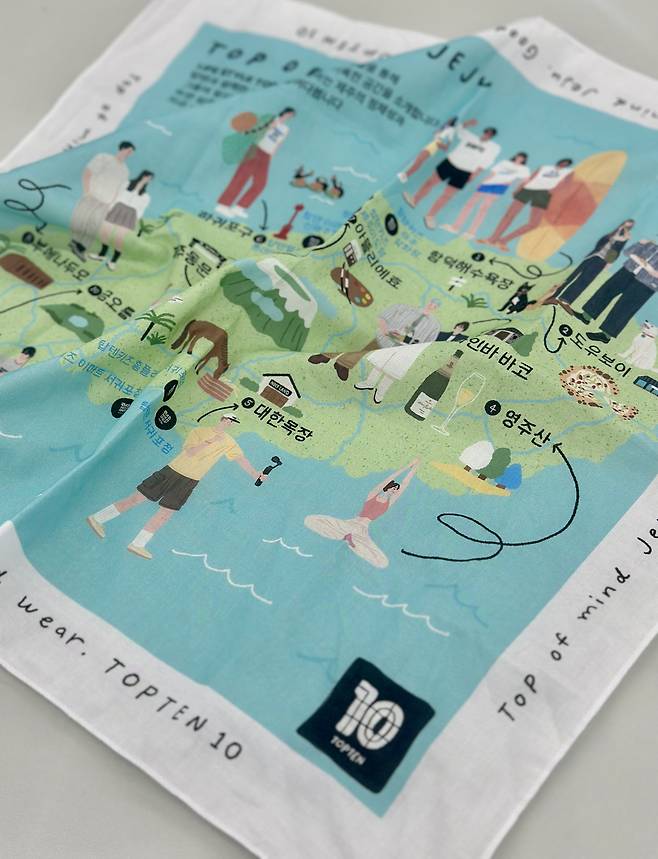 제주 특성이 반영된 반다나.(탑텐제공)