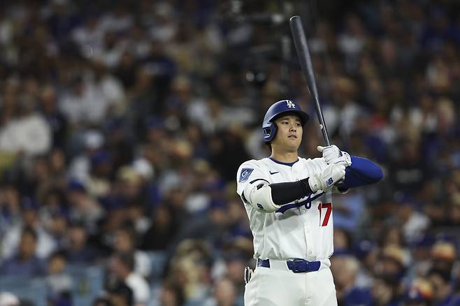 이도류를 재개한 LA 다저스 오타니. 내셔널리그 홈런 1위를 달리고 있다. AP연합뉴스
