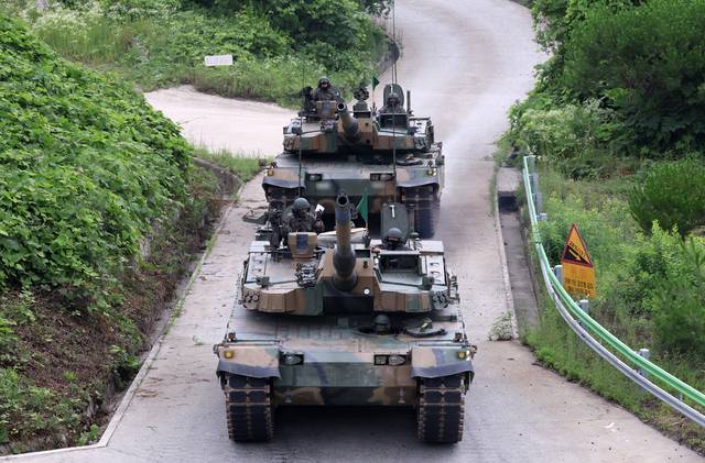 기동하는 K2 전차 [연합뉴스]]