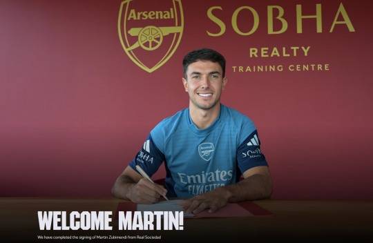 마르틴 수비멘디를 영입한 아스널. 사진[연합뉴스]