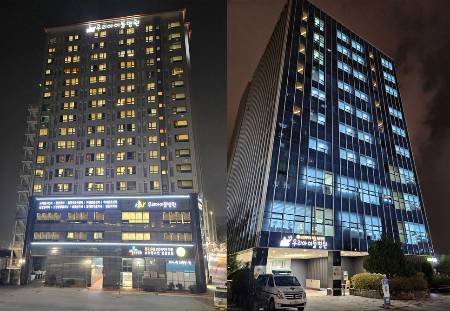 24시간 운영되는 '친구클리닉'으로 밤에도 불이 켜진 우리아이들병원(사진 왼쪽)과 성북우리아이들병원의 모습./사진=우리아이들의료재단