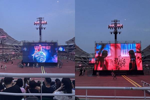 블랙핑크 콘서트를 방문한 일부 팬들이 좌석에 대한 불만을 토로했다. 사진은 블랙핑크 고양 콘서트 N3 구역 모습. /사진=엑스(X·옛 트위터) 캡처