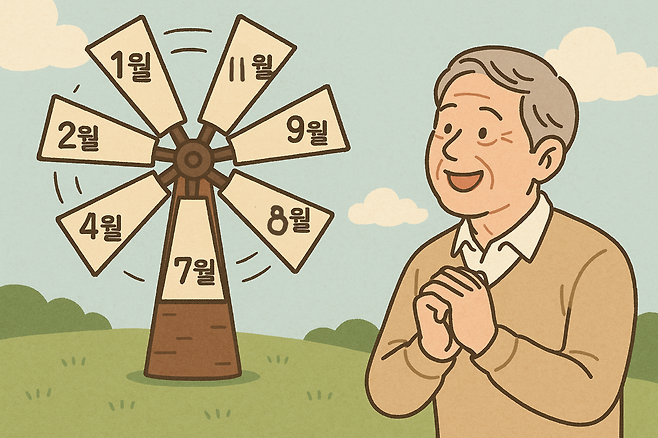 노후 대비 재테크족 사이에서 개인투자용 국채가 대안 투자처로 주목받고 있다. 매달 20년물 투자하면 은퇴 후 20년간 월 현금흐름을 만들 수 있어 연금처럼 사용할 수 있다는 설명이다. [챗GPT를 이용해 제작함]