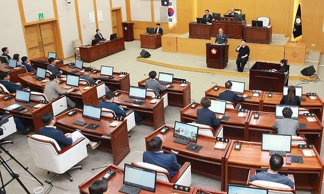 [충주=뉴시스] 충주시의회 본회의. (사진=뉴시스 DB). photo@newsis.com *재판매 및 DB 금지