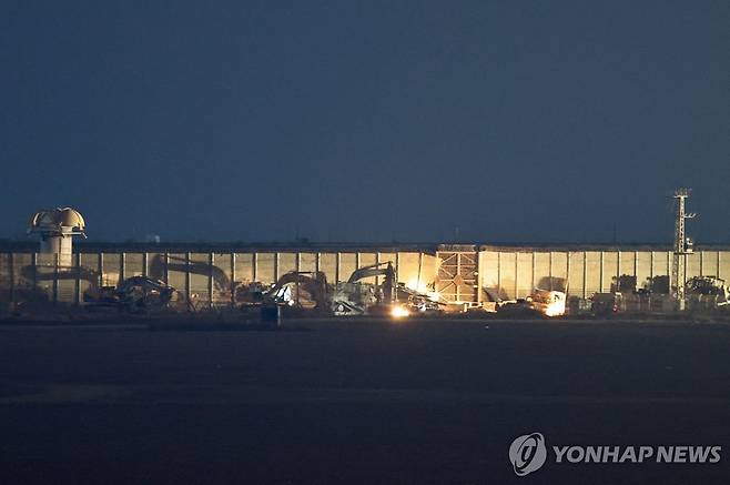 3일(현지시간) 이스라엘-가자 국경 모습 [로이터 연합뉴스 자료사진. 재판매 및 DB 금지]