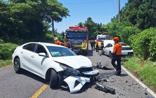 렌터카 사고 [제주도소방안전본부 제공. 재판매 및 DB 금지]
