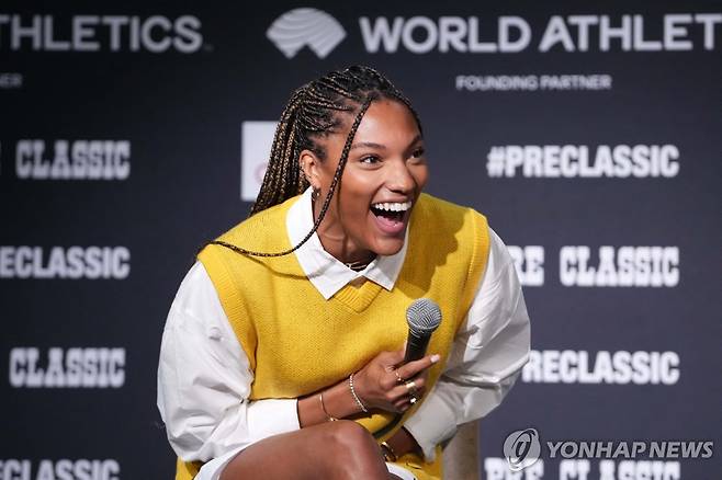 여자 멀리뛰기 데이비스-우드홀 [Imagn Images=연합뉴스 자료사진]